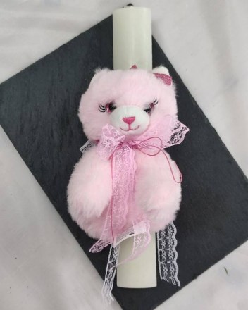 7  λαμπαδα σκυλακι ροζ (1)